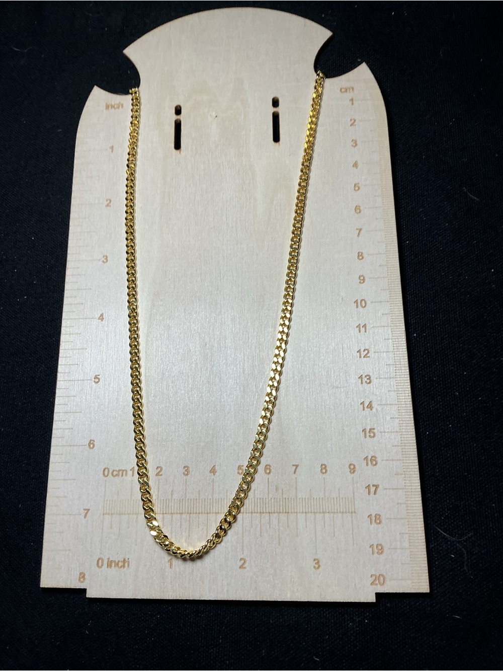 ⭐ Gold Tone Cuban Link Chain Necklace Minimalist Unisex Style